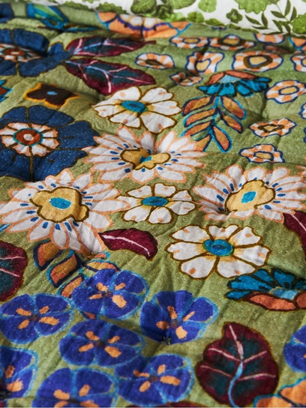 Anthropologie The Printed Textured Cotton Quilt Collection, Full